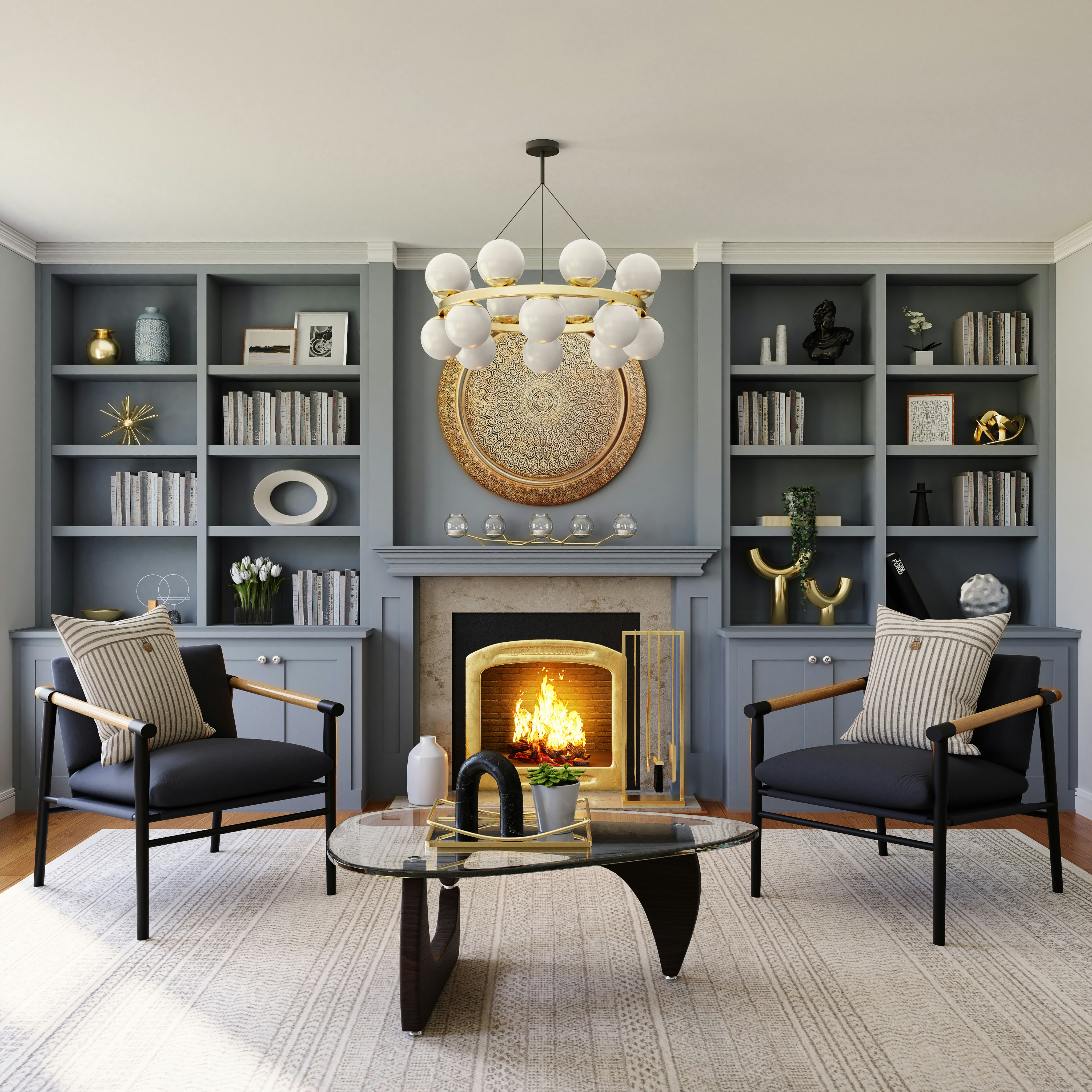 Gas fireplace is the centerpiece of your home.